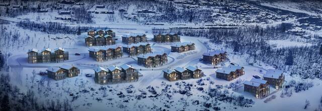 Apartment buildings, Beitostølen, Norway
